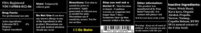 2 ounce lidocaine rub.jpg principal display panel - 2 ounce lidocaine rub